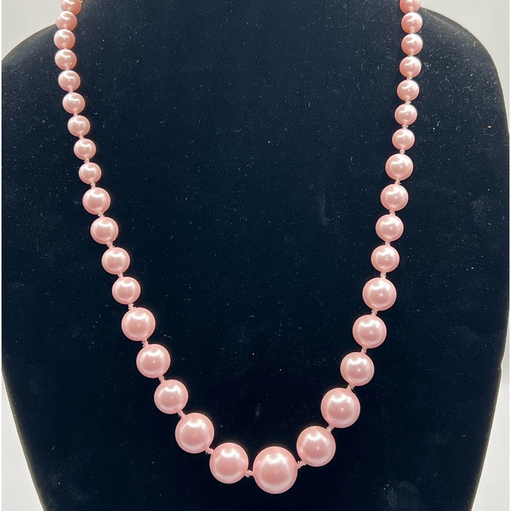 Layered Pink Beaded Necklace